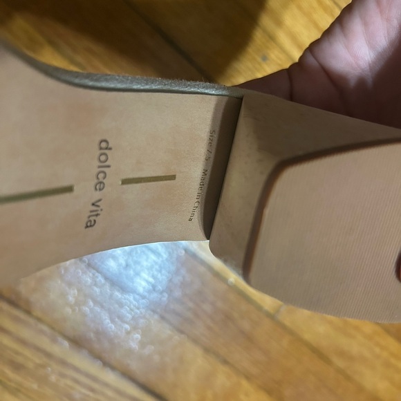 Dolce Vita Moly Black Stella Slip On Squared Open Toe Block Heeled Sandals 7.5 - Picture 9 of 9